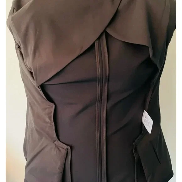 NWT Veronica Beard 0 Core Schoolboy $645 Scuba Blazer Dickey Jacket Fitted Black - Picture 11 of 16